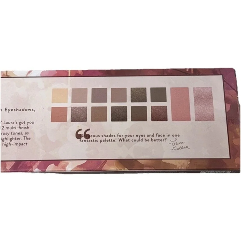 Laura Geller Blushing Beauty Palette 12 Eyeshadows 1 Highlighter 1 Blush‎ New